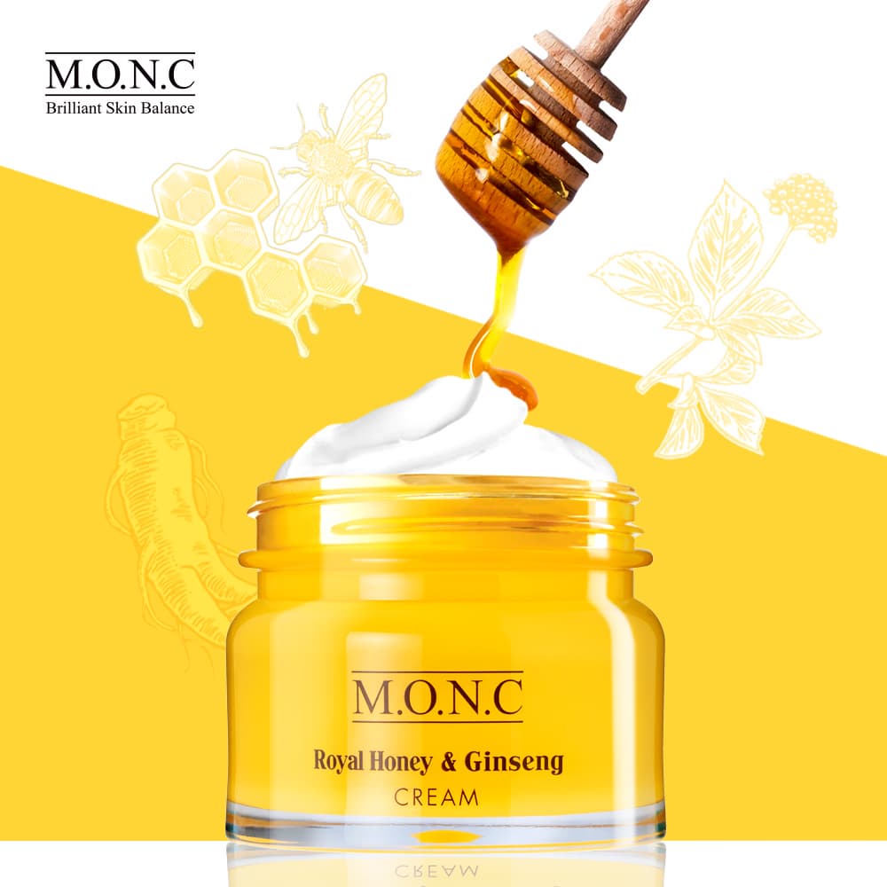 _MONC_ Royal Honey _ Ginseng Cream 80g_ Skin Care_ Facial Cream_ Anti_aging_ Moisturizing